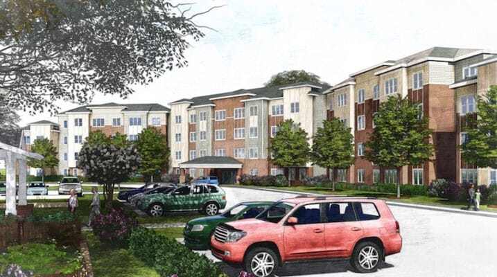 What developments in Charlotte were awarded federal tax credits?